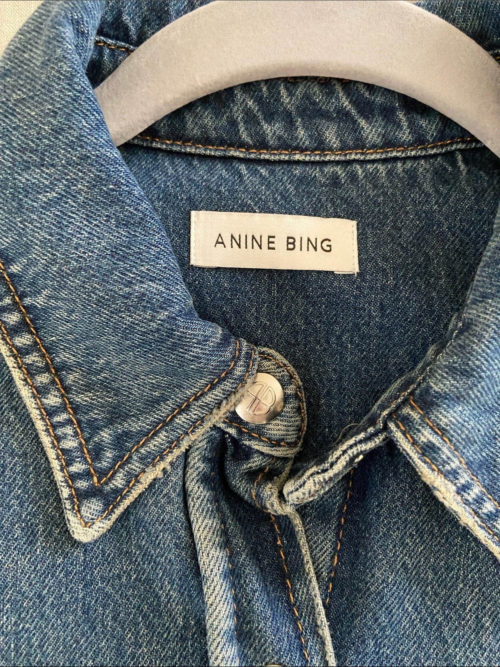 Anine Bing Paxton Denim Shirt Jacket - Picture 4 of 4
